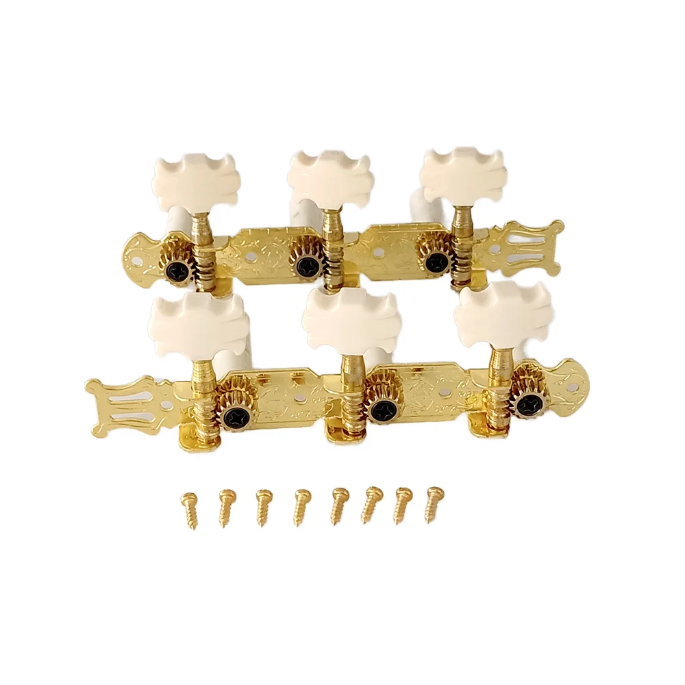 Classical Guitar Machine Heads Gold 3+3 Tuning Pegs